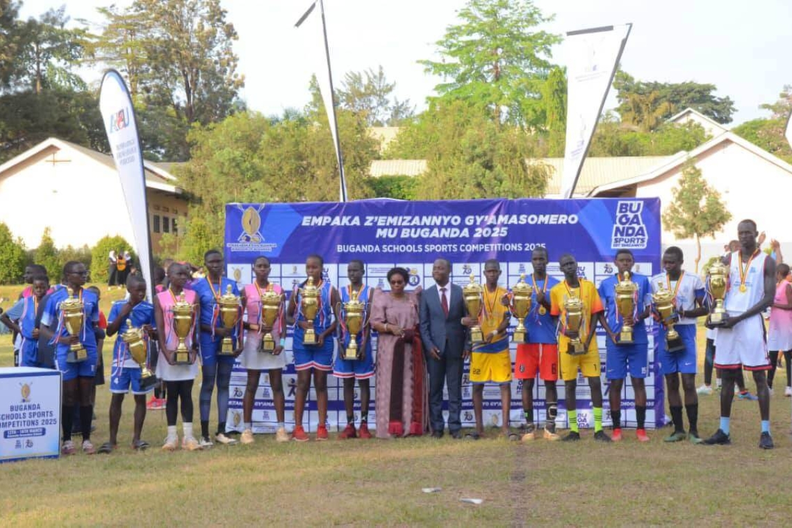 Hon. Serwanga and Hon. Nakate Kikomeko with the winners Hon. Serwanga and Hon. Nakate Kikomeko with the winners
